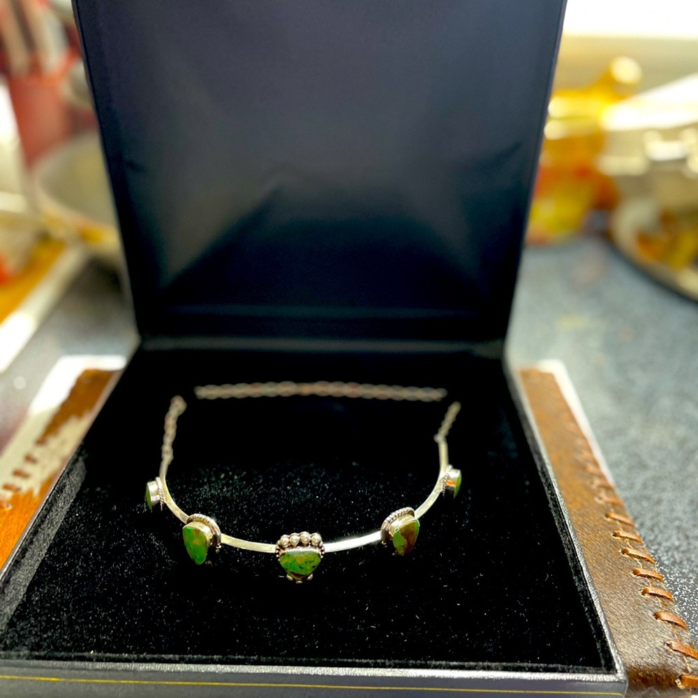 GENUINE Turquoise Choker necklace